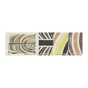 Mostră de Tapet Standard Eco - Abstracția plină de viață - Boho, Minimalism, Pastel - 100x30 cm