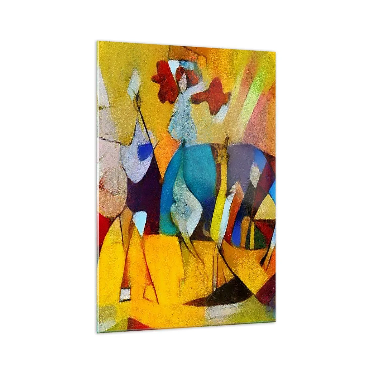 Tablou pe sticlă - Soare - viață - bucurie - 70x100 cm