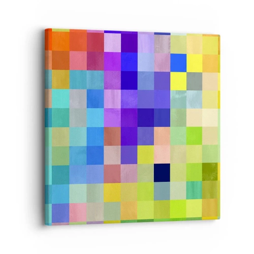 Tablou pe pânză - Fiecare diferit, toate sunt egale - 30x30 cm