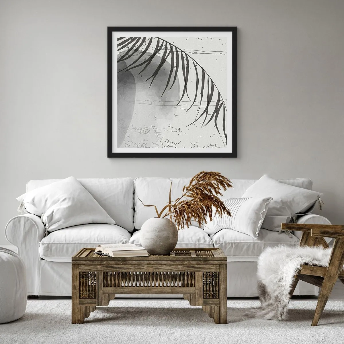 Poster în ramă neagră - Exotismul subtil al naturii - 30x30 cm