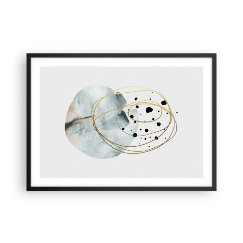 Poster în ramă neagră - În îmbrățișarea spațiului - 70x50 cm