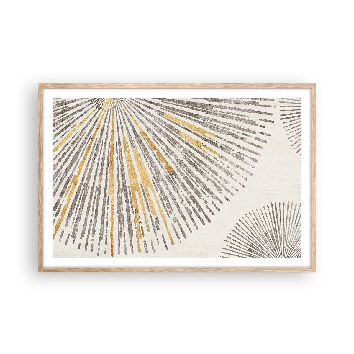 Poster în ramă de stejar deschis - Frumusețea razei - 91x61 cm