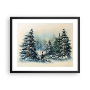 Poster în ramă neagră - Gata pentru Crăciun - 50x40 cm