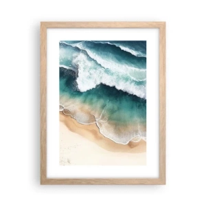 Poster în ramă de stejar deschis - Întâlnire eternă - 30x40 cm