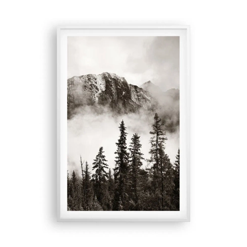Poster în ramă albă - Stăpânul de granit - 61x91 cm