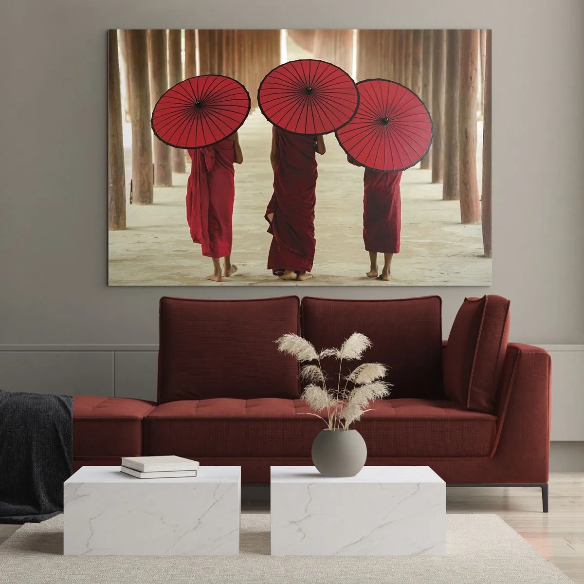 Tablou pe sticlă - Pe drumul spre Tărâmul Pur - 120x80 cm