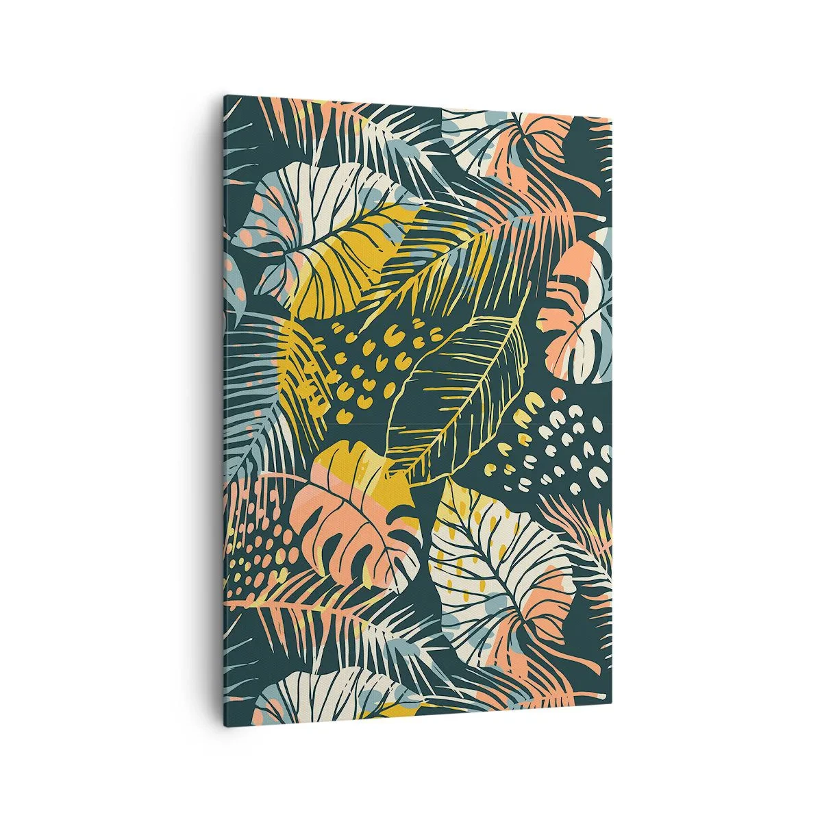 Tablou pe pânză - Fantezie cu frunze - 70x100 cm