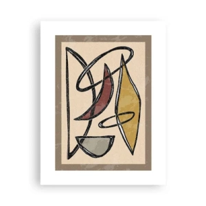 Poster - Compoziție - arcuri și ovale - 30x40 cm