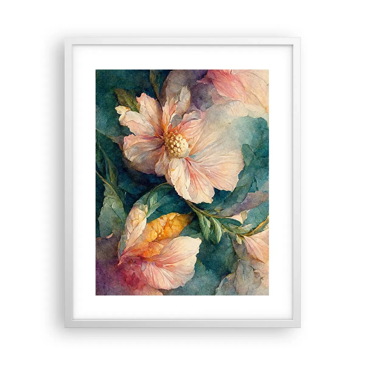 Poster în ramă albă - Subtilitate pură - 40x50 cm