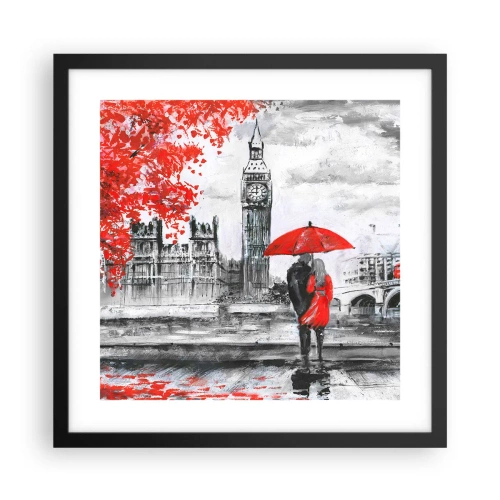 Poster în ramă neagră - Îndrăgostit de Londra - 40x40 cm