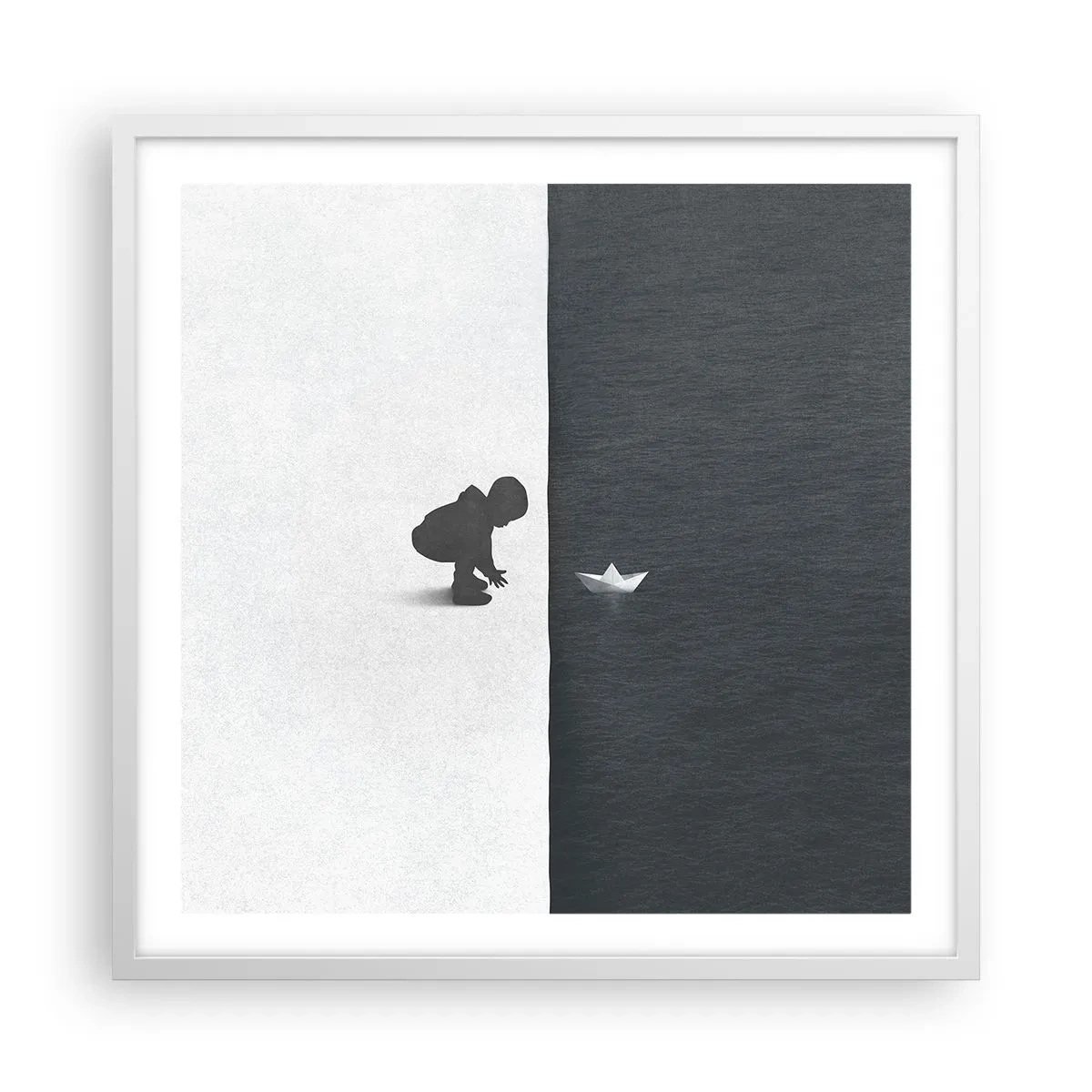 Poster în ramă albă - Marea expediție - 60x60 cm