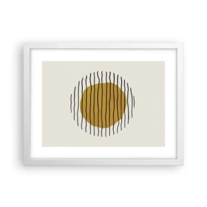 Poster în ramă albă - Abstracție tremurândă de căldură - 40x30 cm