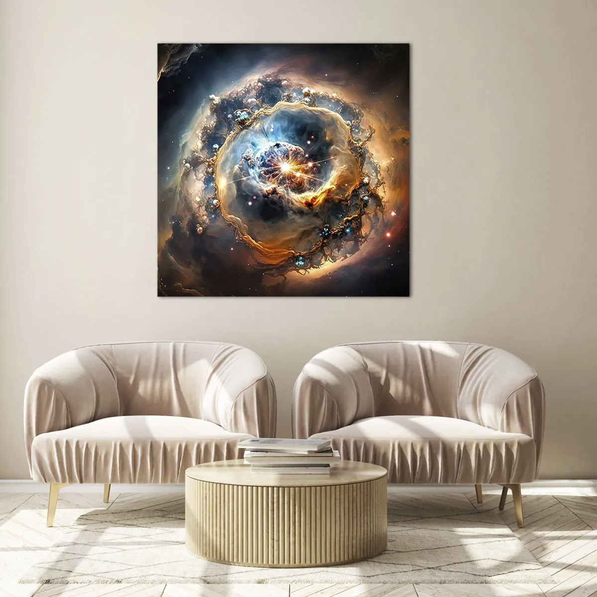 Tablou pe sticlă - Început - 40x40 cm