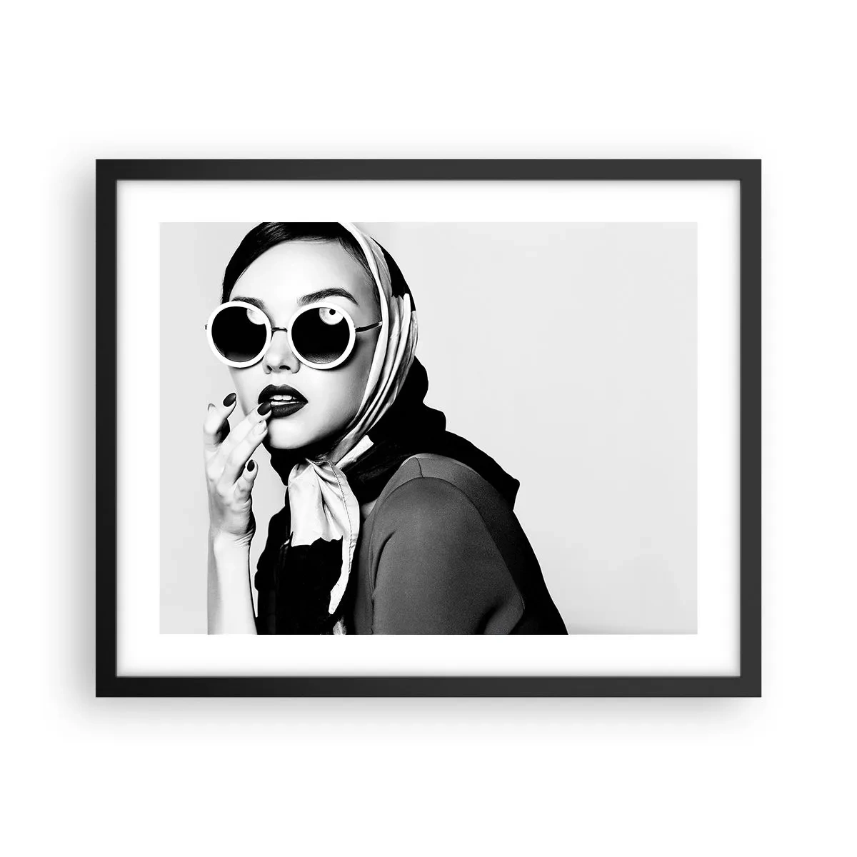 Poster în ramă neagră - Salutări din anii `60. - 50x40 cm