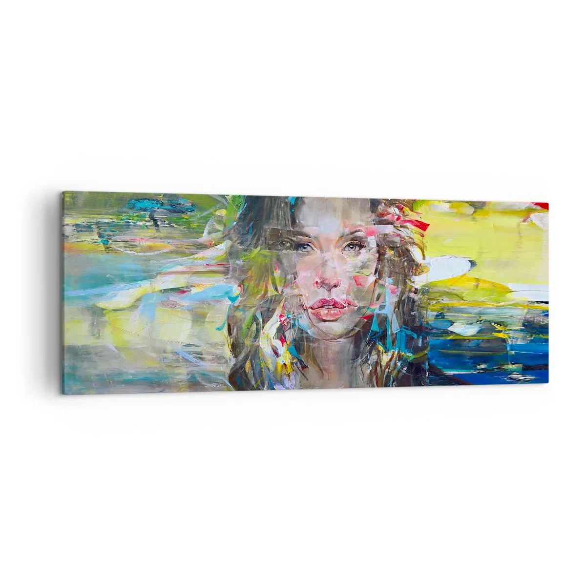 Tablou pe pânză - În spatele cortinei de aer - 140x50 cm