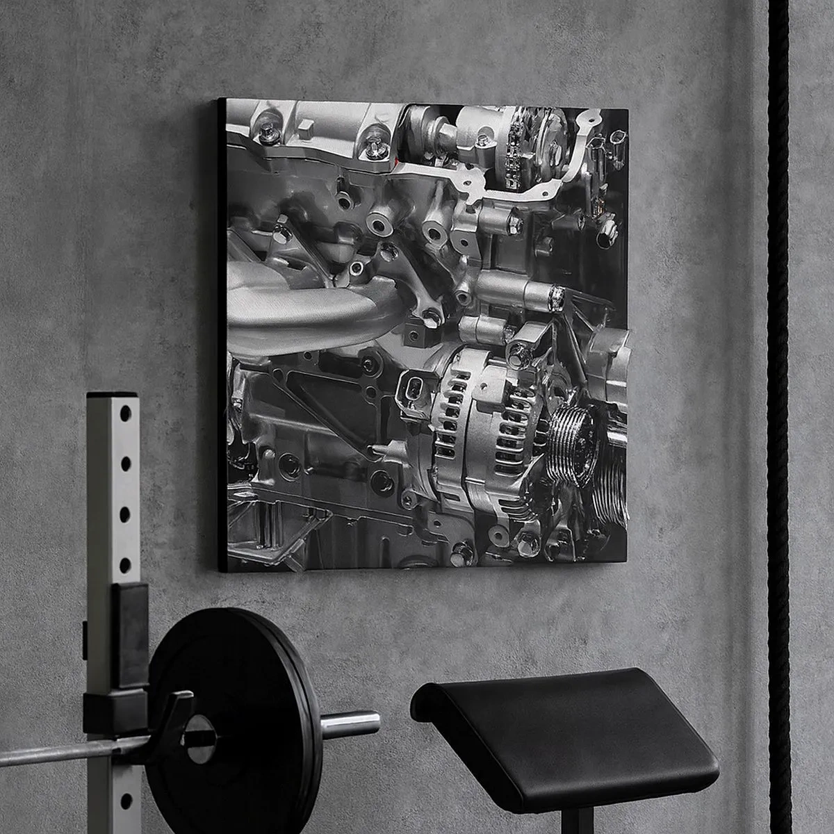 Tablou pe pânză - De oțel, frumos, puternic - 30x30 cm