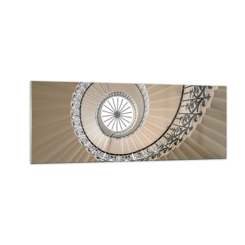 Tablou pe sticlă - În interiorul cochiliei - 140x50 cm