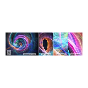 Mostră tapet autocolant Deluxe Sticker - Unde mă vei duce? - Abstracția, Bucată, Vortex - 100x30 cm