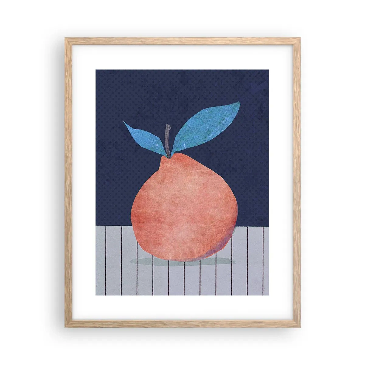 Poster în ramă de stejar deschis - Convexitate și plan - 40x50 cm