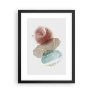 Poster în ramă neagră - Mărgele de spațiu - 30x40 cm
