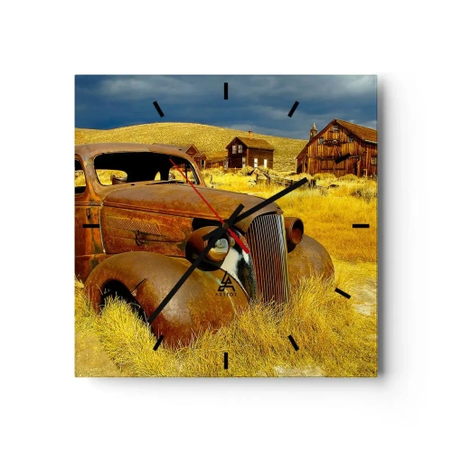 Ceas de perete - Ceas pe sticlă - O odihnă binemeritată - 30x30 cm