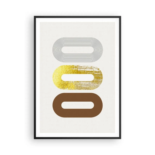 Poster în ramă neagră - Ooo! - 70x100 cm