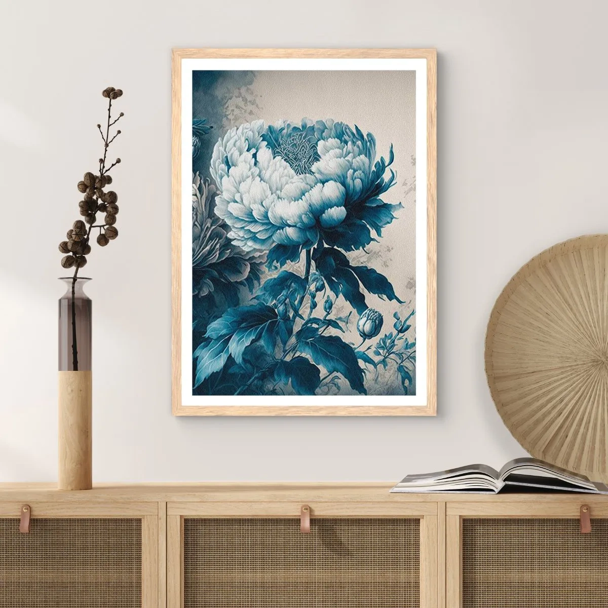 Poster în ramă de stejar deschis - Pereche asortată - 70x100 cm