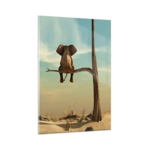 Tablou pe sticlă - Un nou punct de vedere - 80x120 cm