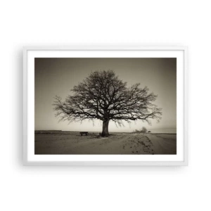 Poster în ramă albă - De aici până în veșnicie - 70x50 cm
