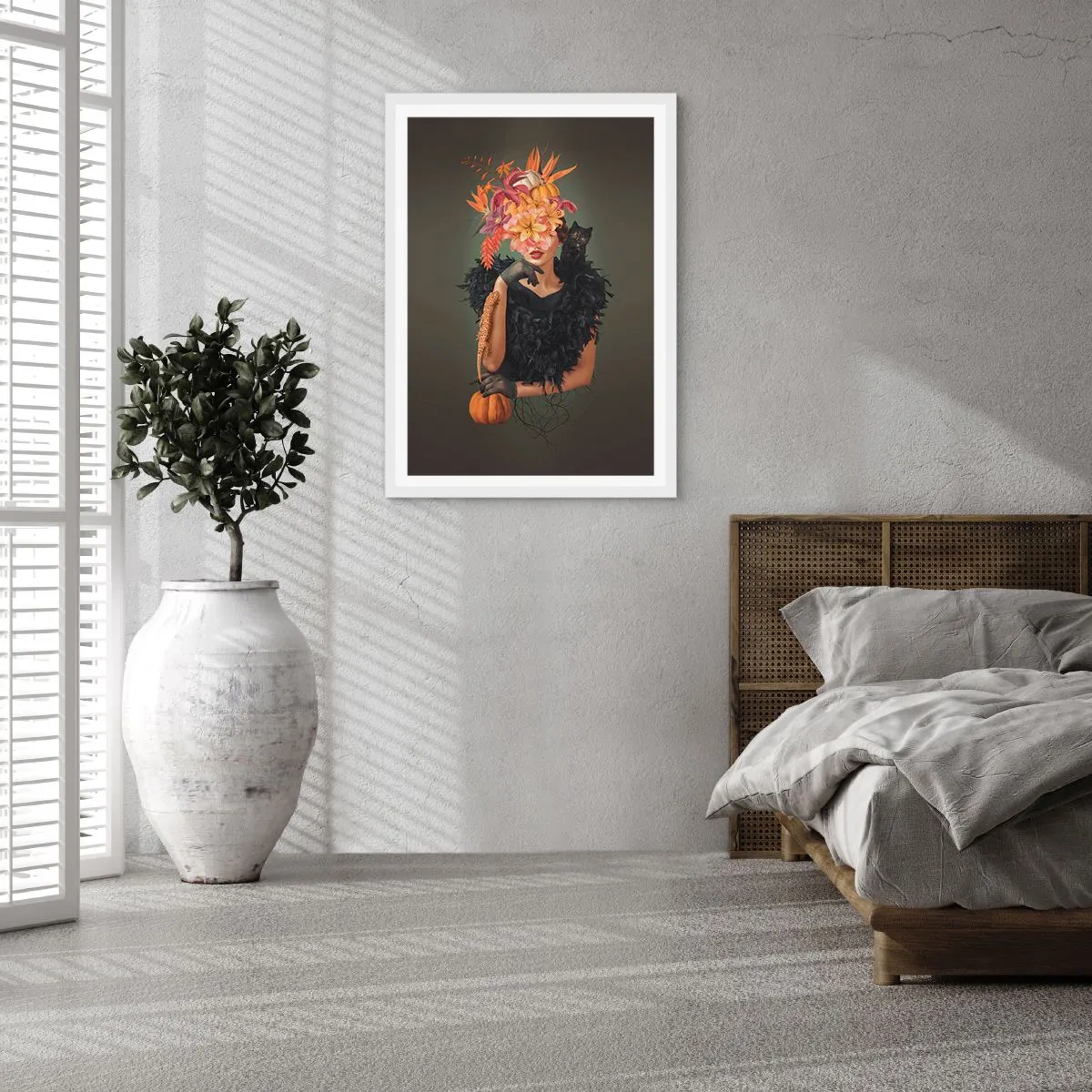 Poster în ramă albă - Magia vrăjitoarei - 70x100 cm