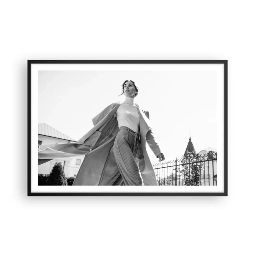 Poster în ramă neagră - Vii cu mine? - 91x61 cm