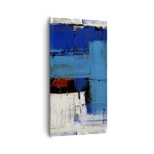 Tablou pe pânză - Secretul albastru - 65x120 cm