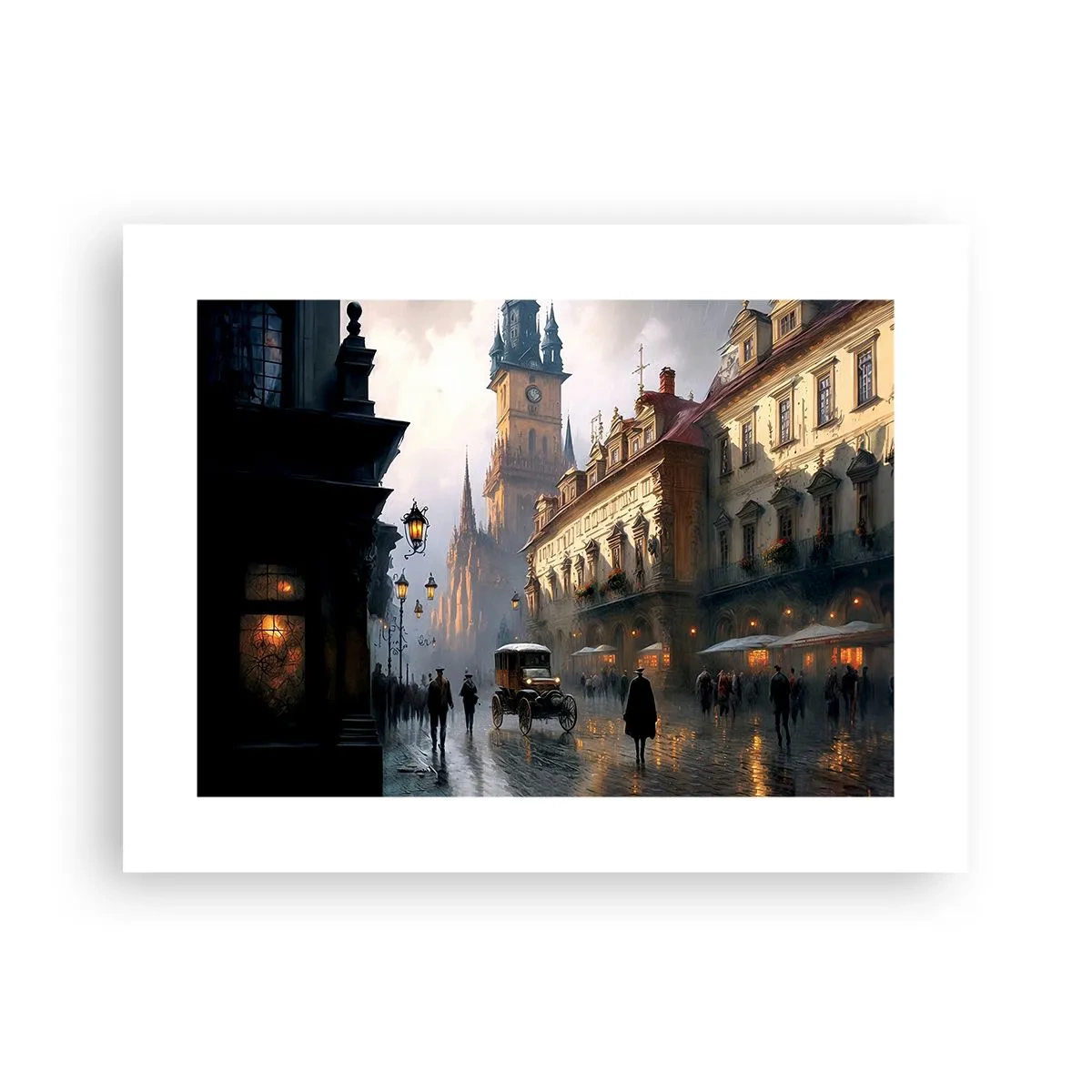 Poster - Magia unei seri la Praga - 40x30 cm