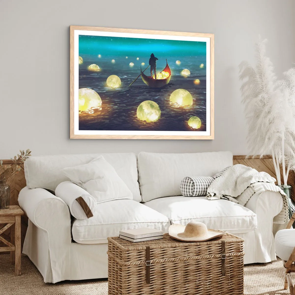 Poster în ramă de stejar deschis - Lucruri la care filozofii nu au visat niciodată - 91x61 cm