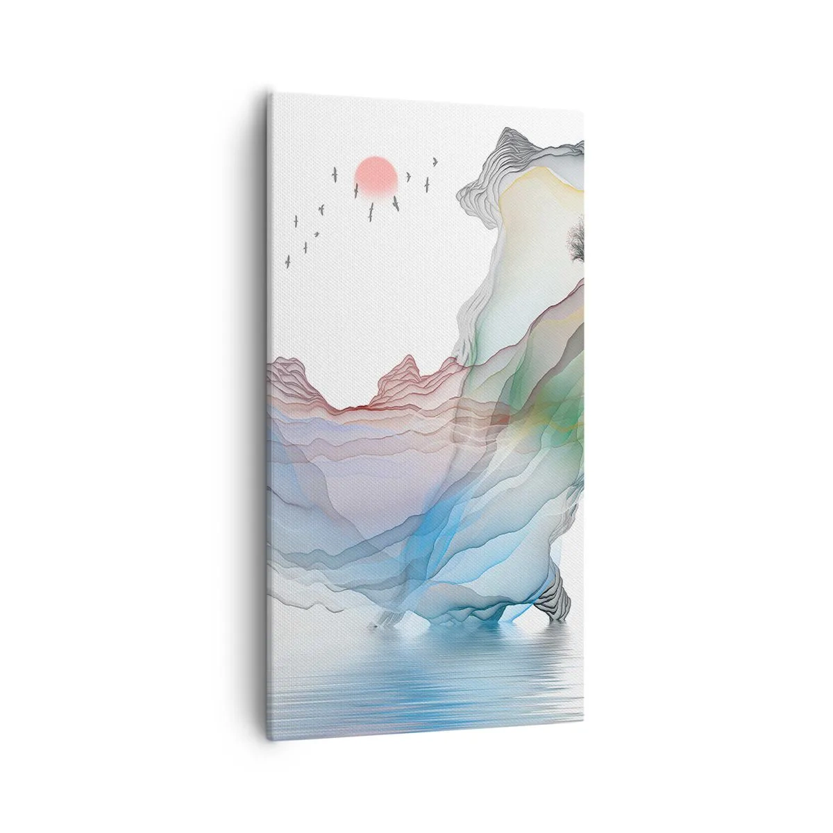 Tablou pe pânză - Spre munții de cristal - 55x100 cm