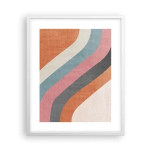 Poster în ramă albă - Compoziție diagonală - mișcare - 40x50 cm