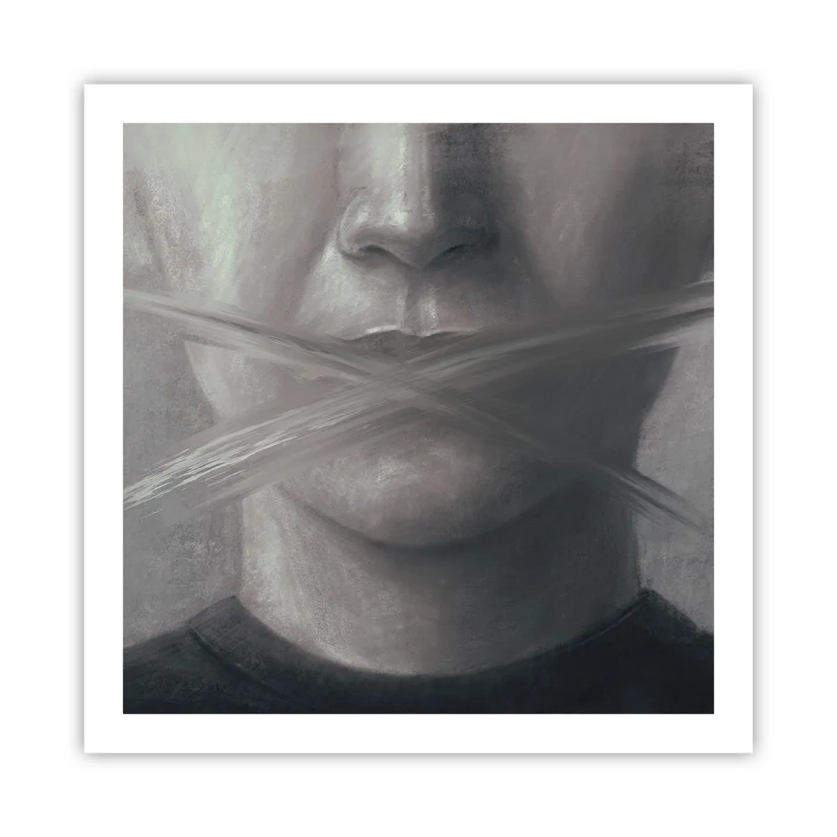 Poster - Nici un cuvânt - 60x60 cm