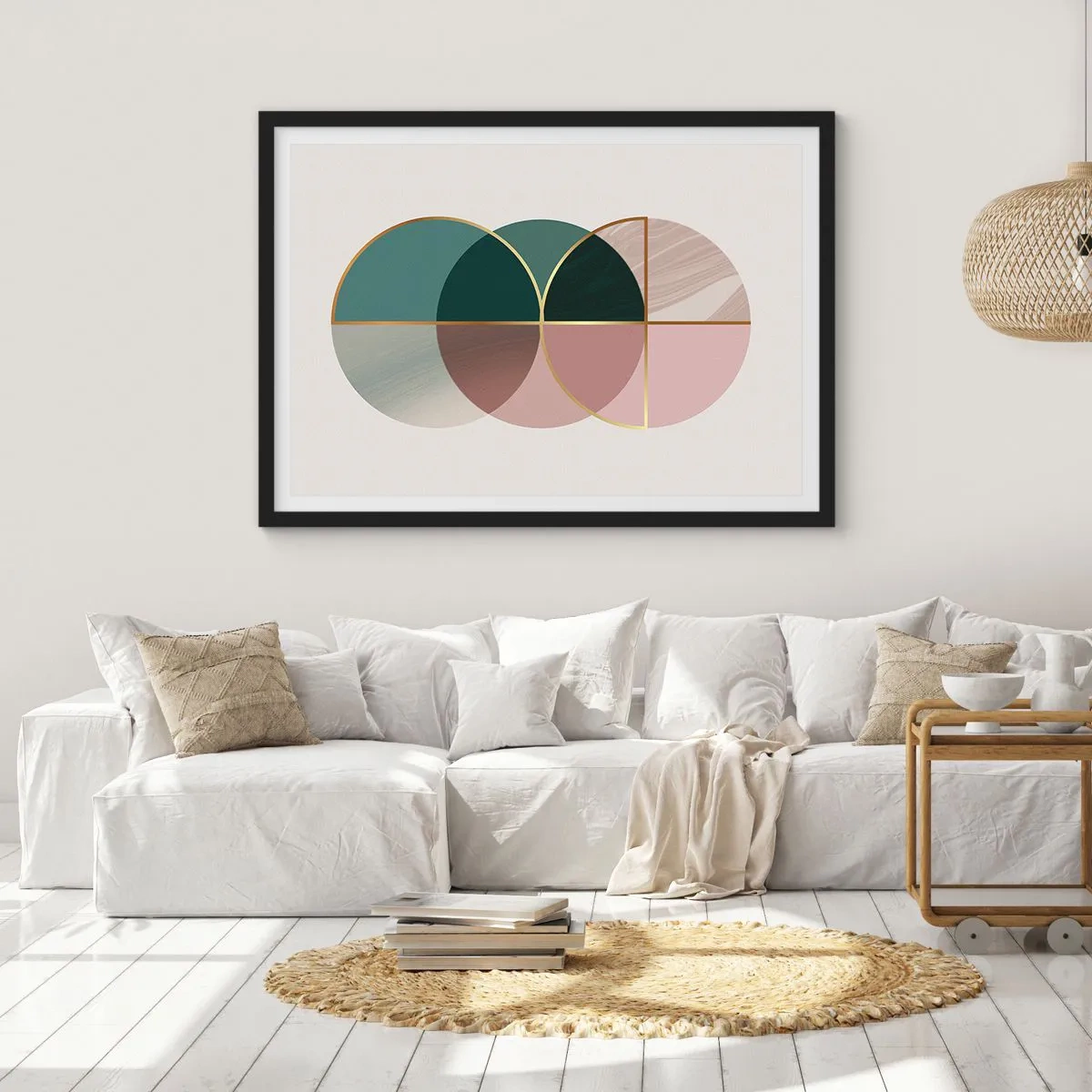 Poster în ramă neagră - Roată cu roată… - 70x50 cm