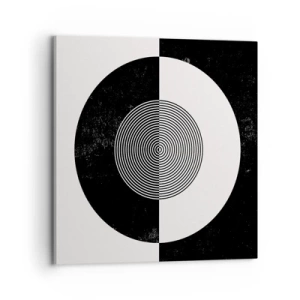 Tablou pe pânză - Armonie în alb și negru - 70x70 cm