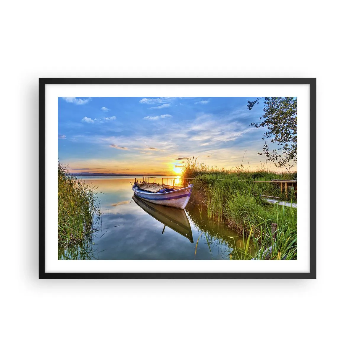 Poster în ramă neagră - Golfulețul viselor împlinite - 70x50 cm