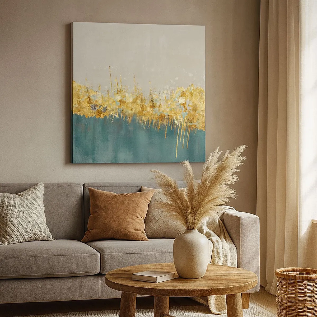 Tablou pe pânză - Frontiera de aur - 30x30 cm