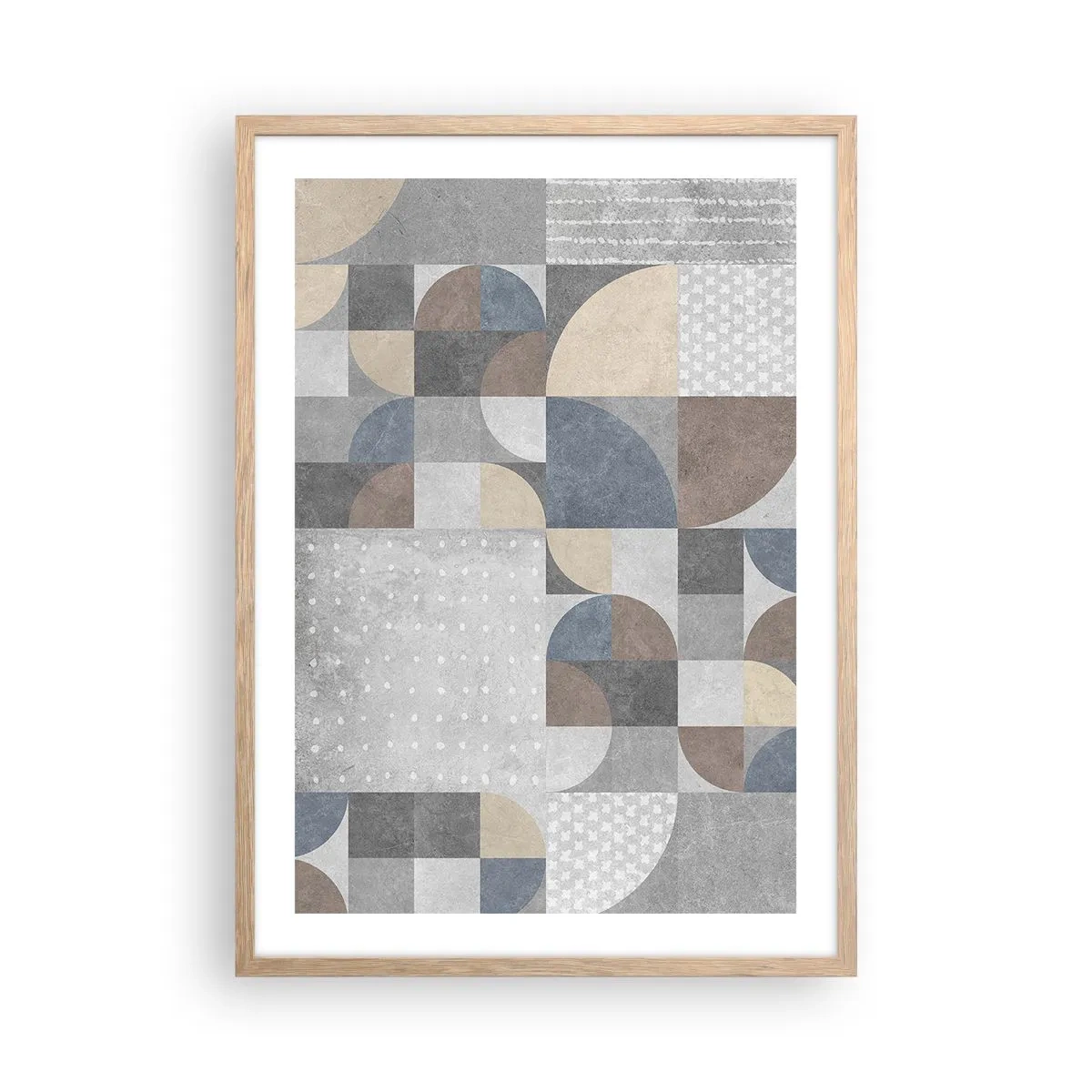 Poster în ramă de stejar deschis - Fantezie ceramică - 50x70 cm