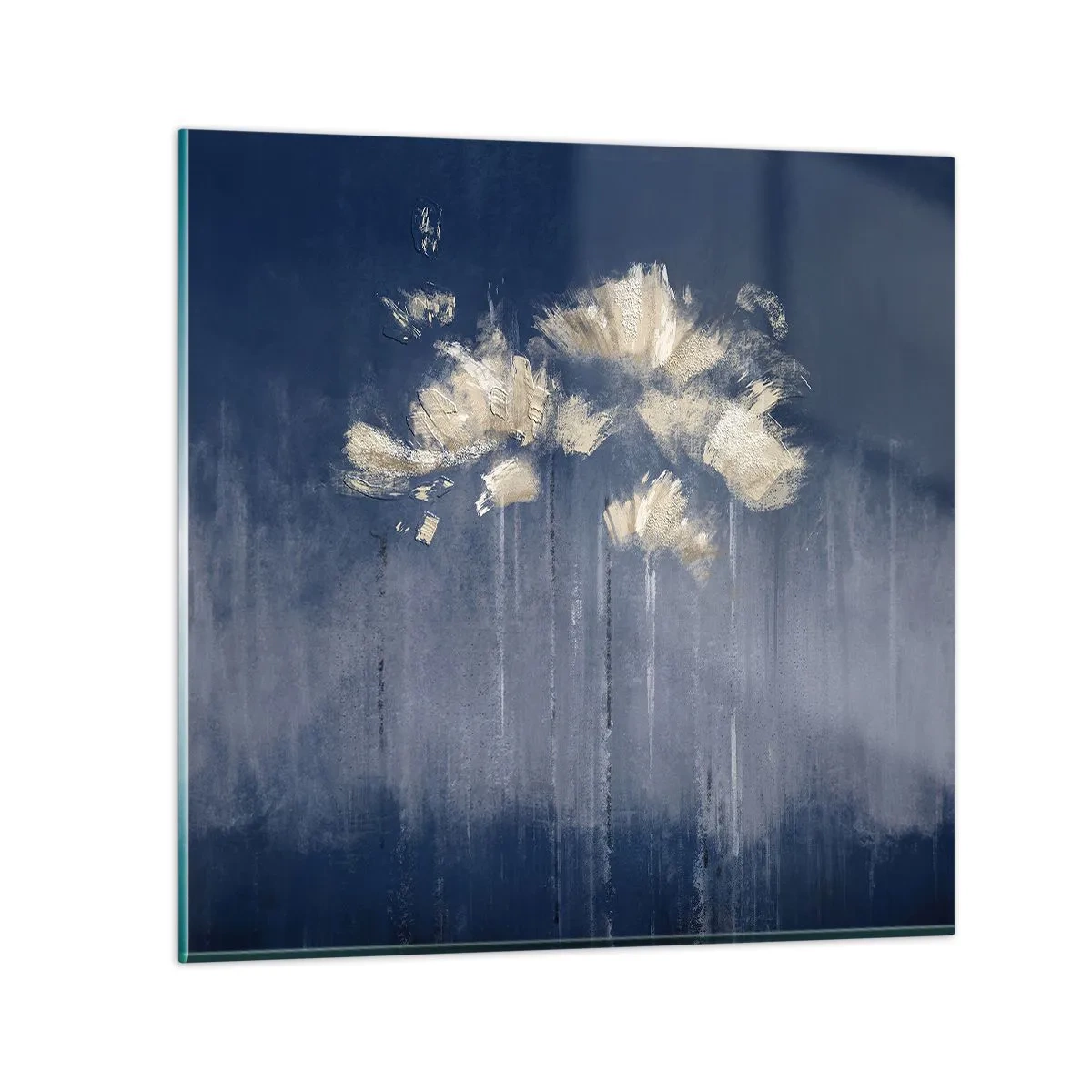 Tablou pe sticlă - Ca petalele în vânt - 40x40 cm