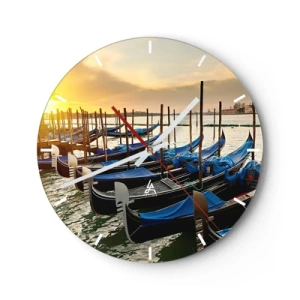 Ceas de perete - Ceas pe sticlă - Înainte de a începe agitația - 40x40 cm