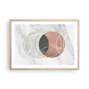 Poster în ramă de stejar deschis - Muzica sferelor - 70x50 cm