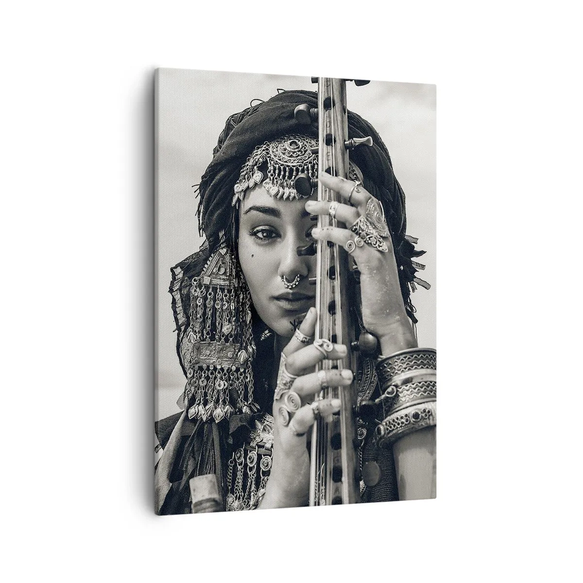 Tablou pe pânză - Muzica orientală în sine - 50x70 cm