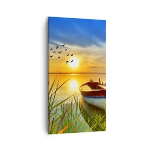 Tablou pe pânză - Cormoranii pleacă deja - 55x100 cm
