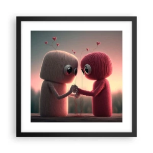 Poster în ramă neagră - Toată lumea are voie să iubească - 40x40 cm