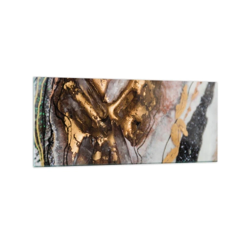 Tablou pe sticlă - Elementul pământ - 120x50 cm