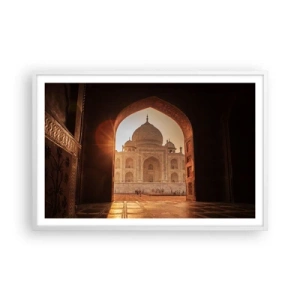 Poster în ramă albă - Un monument al iubirii nepământene - 91x61 cm